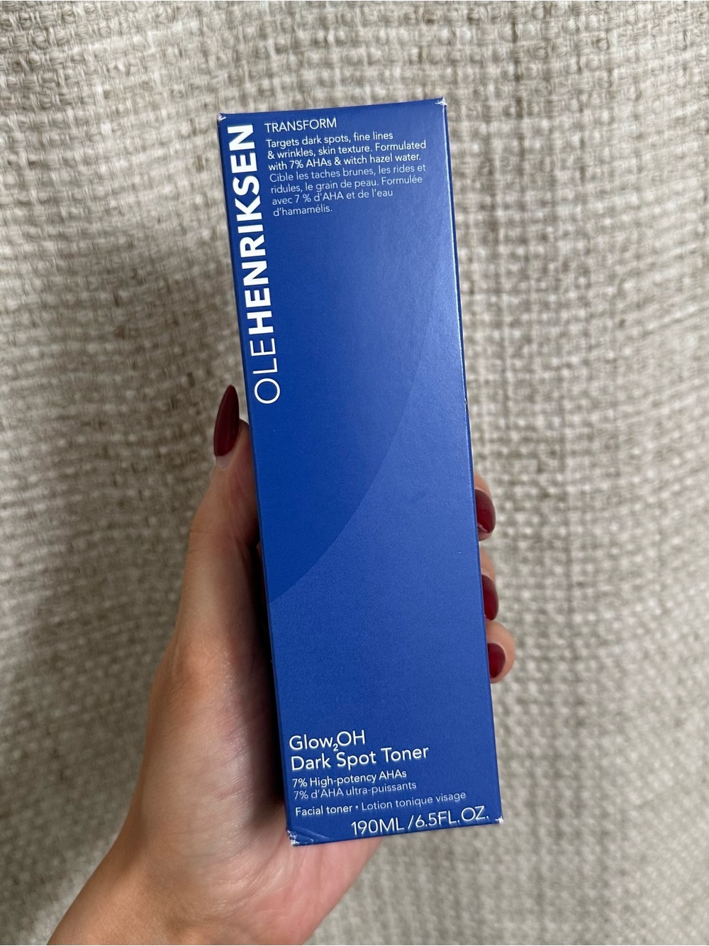 Ole Henriksen Glow2OH 7% AHA Exfoliating Dark Spot Toner Cleanser New In Box